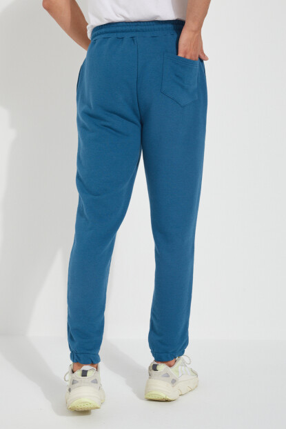 2D2B  Erkek 3 İplik  Cepli  Beli ve Paçası  Lastikli Düz  Eşofman Altı