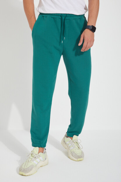 2D2B  Erkek 3 İplik  Cepli  Beli ve Paçası  Lastikli Düz  Eşofman Altı