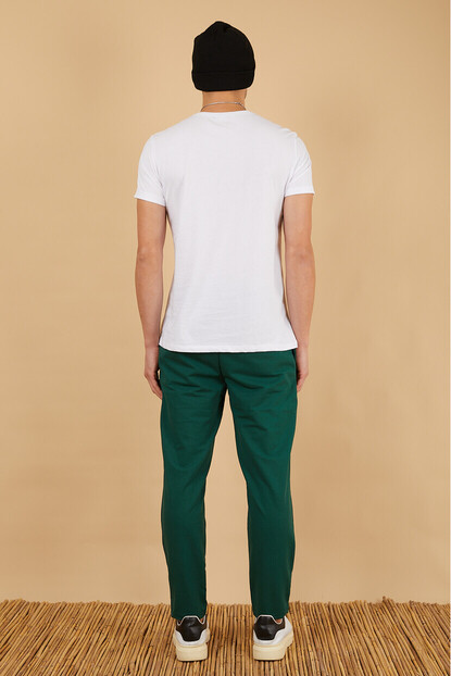 2D2B Erkek Regular Fit Düz Paça Basic Eşofman Altı 