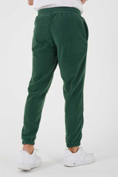 2D2B Erkek Regular Nakışlı Paça Lastikli  Cepli Polar Eşofman Altı