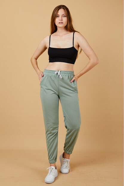 2D2B Kadın Bel Ve Paça Lastikli Eşofman Altı