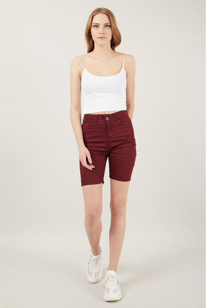 2D2B Kadın Cepli Slim Fit Şort