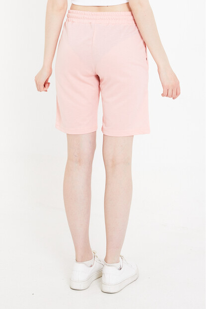 Kadın Basic Uzun Örme Şort-Bermuda 