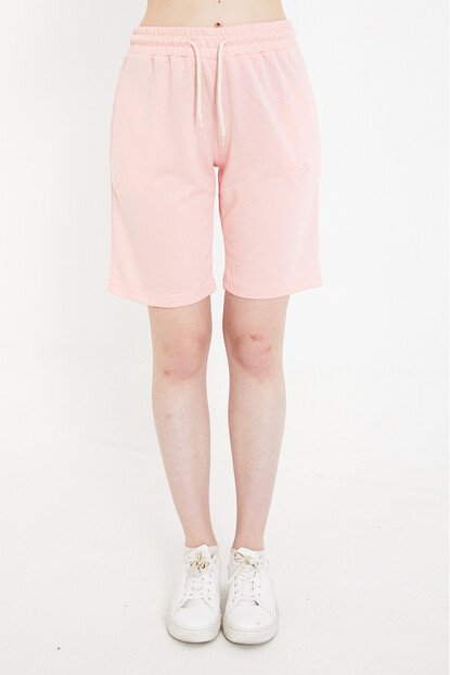 Kadın Basic Uzun Örme Şort-Bermuda 