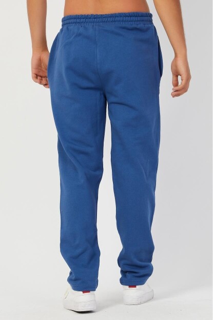 Erkek Düz Paça Nakışlı Eşofman Altı