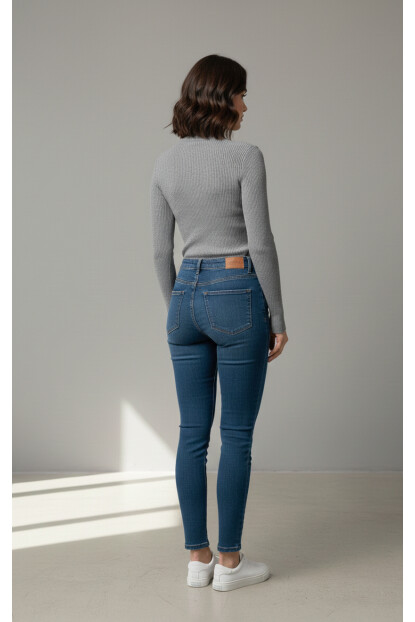 Fitilli Balıkçı Yaka Triko Kazak