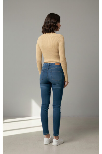 Fitilli Balıkçı Yaka Triko Kazak