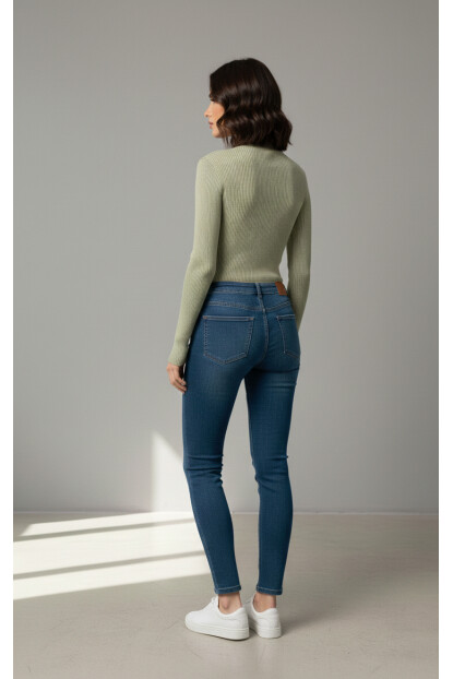 Fitilli Balıkçı Yaka Triko Kazak