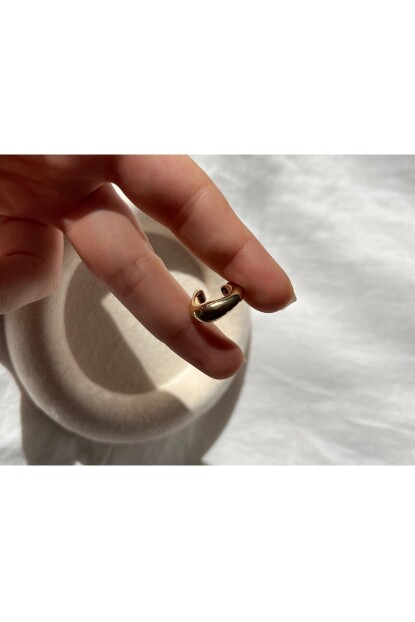 NATURE Çelik Düz Gold earcuff