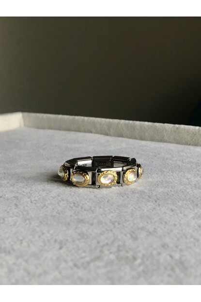 NATURE Çelik Renkli Taşlı  Nomi Charm 