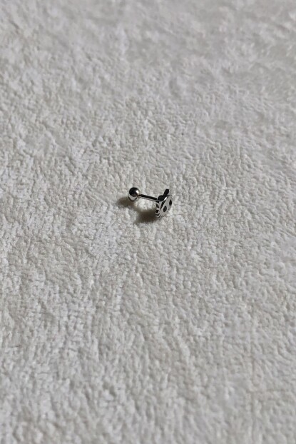 NATURE Cerrahi Çelik Kedi Gümüş Renk 1cm Piercing