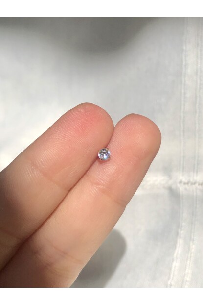 NATURE Cerrahi Çelik Tek Taş Gold Renk 1cm bar Piercing