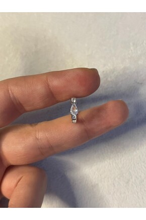 NATURE Cerrahi Çelik Zirkon Taşlı Helix Halka Piercing