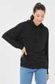 Kadın Oversize Kapişonlu Eteği Yırtmaçlı Ribanalı Sweatshirt