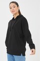 Kadın Oversize Kapişonlu Eteği Yırtmaçlı Ribanalı Sweatshirt