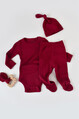 2D2B Baby Organik Modal Pantolon & Badi & Şapka Set