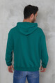 2D2B  Erkek Oversize Kapüşonlu Kanguru Cepli Ribanalı Uzun Kollu Basic Sweatshirt