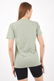 2D2B Kadın Sıfır Yaka Basic Baskılı T-Shirt 