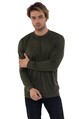 Erkek Sıfır Yaka Basic 3 iplik Sweat Shirt