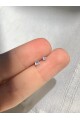 NATURE Cerrahi Çelik Tek Taş Gümüş Renk 1cm bar Piercing