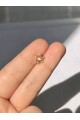 NATURE Cerrahi Çelik  Zirkon Taşlı Pembe Güneş  Gold renk 1cm  Piercing