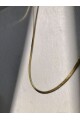NATURE Kalın Düz Yılan 45 cm Gold İtalyan Zincir 