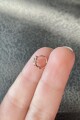 NATURE Zirkon Taşlı Rose Gold Renk Halka Çiçek  Piercing